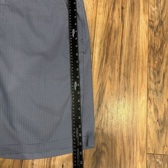 Johnnie-O Golf Performance Shorts 40x9 Pacific Blue Geometric Print - Picture 6 of 9